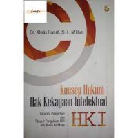 Konsep Hukum Hak Kekayaan Intelektual