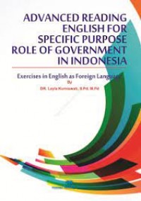 Advanced Reading English For Specific Purpose Role Of Government In Indonesia