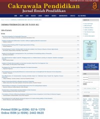 Cakrawala pendidikan : jurnal ilmiah pendidikan