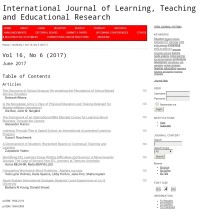 International journal of learning, teaching and educational research