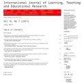 International journal of learning, teaching and educational research