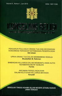 Jurnal bimbingan konseling Islam : konseling religi