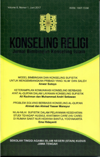 Jurnal bimbingan konseling Islam : konseling religi