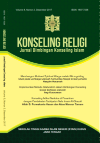 Jurnal bimbingan konseling Islam : konseling religi