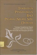 Tambahan penghasilan bagi pegawai negeri sipil daerah : tunjangan kesejahteraan daerah kabupaten Solok, kota Pekan baru, provinsi Gorontalo dan kabupaten Jembrana + cd