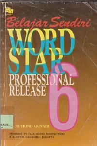 Belajar sendiri wordstar professional release 6