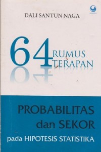 64 rumus terapan probabilitas dan sekor pada hipotesis statistika