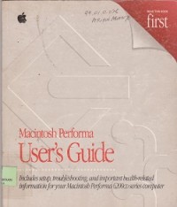 Macintosh performa user's guide