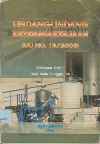 Undang-undang ketenagakerjaan (UU No. 13 / 2003)