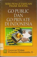 Seri pengetahuan pasar modal go public dan go private di Indonesia