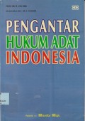 Pengantar hukum adat indonesia