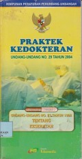 Praktek kedokteran UU No. 29 tahun 2004