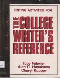 Editing activities for the college writer