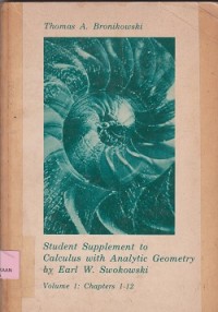 Student supplement to calculus with analytic geometry by Earl W. Swokowski