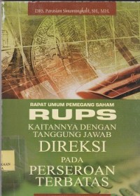 Rapat umum pemegang saham kaitannya dengan tanggung jawab direksi pada perseroan terbatas