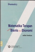 Matematika terapan untuk bisnis dan ekonomi