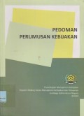 Pedoman perumusan kebijakan