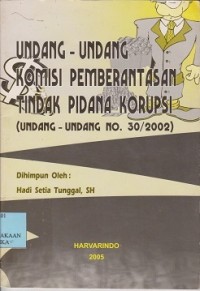 Undang-Undang komisi pemberantasan tindak pidana korupsi