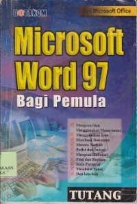 Microsoft word 97 bagi pemula