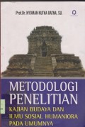 Metodologi penelitian : kajian budaya dan ilmu sosial humaniora pada umumnya