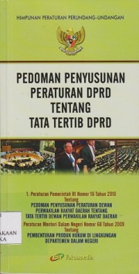 Pedoman penyusunan peraturan DPRD tentang tata tertib DPRD