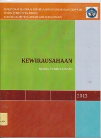 Kewirausahaan : modul pembelajaran