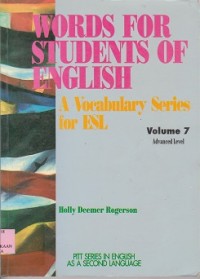 Words for students of english : a vocabulary series for ESL