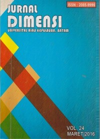 Jurnal dimensi Universitas Riau Kepulauan Batam