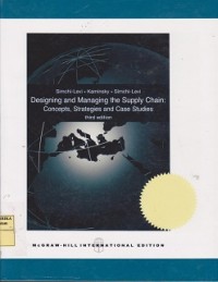 Designing and managing the supply chain : concepts, strategies and case studies