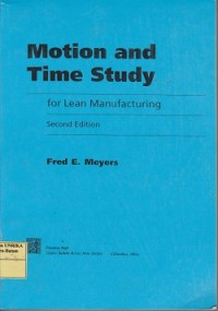 Motion and time study : for lean manufacturing