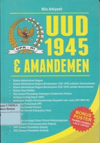 UUD 1945 & amandemen : sistem administrasi negara, sistem administrasi negara berdasarkan UUD 1945 sebelum diamandemen, sistem trias politika..