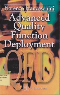 Advanced quality function deployment : QFD
