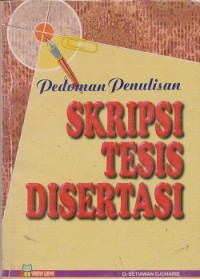 Pedoman penulisan skripsi tesis disertasi