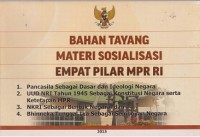 Bahan tayang materi sosialisasi empat pilar MPR RI