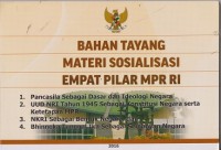 Bahan tayang materi sosialisasi empat pilar MPR RI