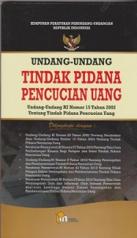 Undang-undang tindak pidana pencucian uang