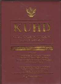 KUHD Kitab Undang-Undang Hukum Dagang (wetboek van koophandel voor Indonesia)