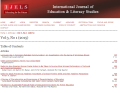 International Journal of Education & Literacy Studies = IJELS