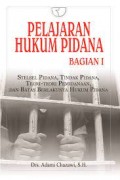 Pelajaran Hukum Pidana Bagian 1