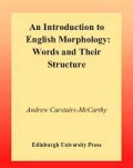 An introduction to english morphology : words and their structure