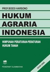 Hukum Agraria Indonesia