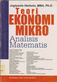 Teori ekonomi mikro analisis matematis
