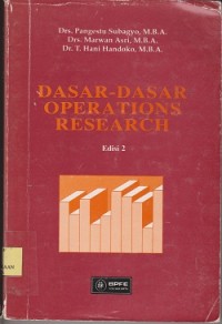 Image of Dasar-dasar operations research