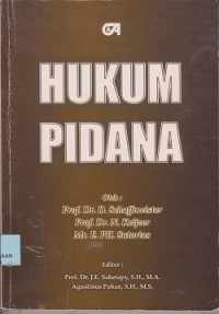 Image of Hukum pidana