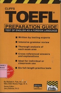 Cliffs TOEFL preparation guide : test English as a foreign language ( CD : compact disc)