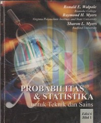 Probabilitas dan statistika untuk teknik dan sains