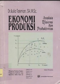 Ekonomi produksi : analisis efisiensi dan produktivitas