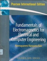 Image of Fundamentals of electromagnetics for electrical and computer engineering