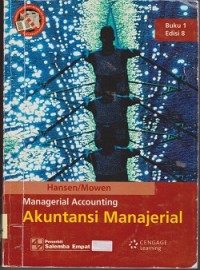 Image of Akuntansi manajerial = manajerial accounting