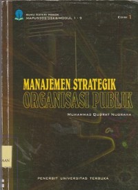 Materi pokok manajemen strategik organisasi publik modul 19